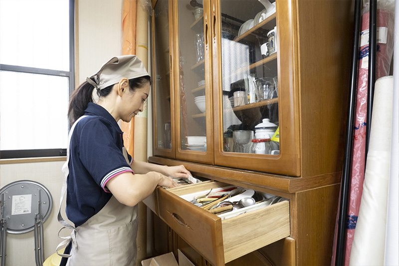 部屋の片付け